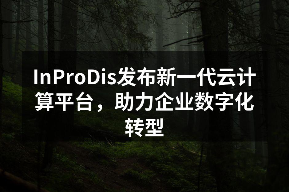 InProDis发布新一代云计算平台,助力企业数字化转型
